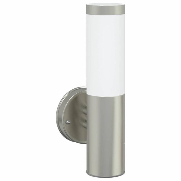 Außenwandleuchte Silber 2er Set