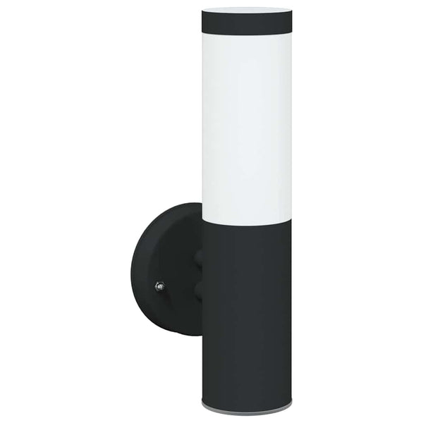 Außenwandleuchte Schwarz 2er-Set