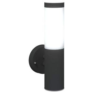 Außenwandleuchte Schwarz 2er-Set