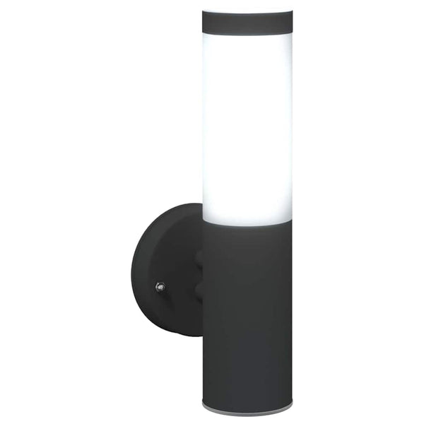 Außenwandleuchte Schwarz 2er-Set