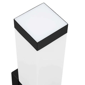 Schwarze Edelstahl Außenwandleuchte