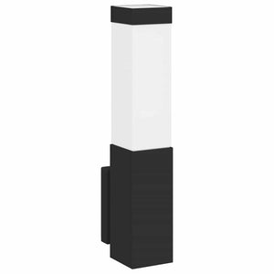 Moderne Außenwandleuchte, 2er-Set, Schwarz