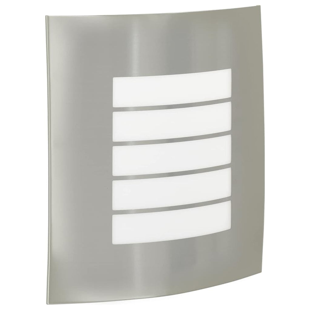 Moderne Außenwandleuchte Silber Edelstahl