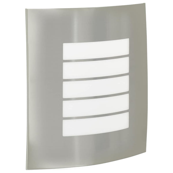 Moderne Außenwandleuchte Silber Edelstahl