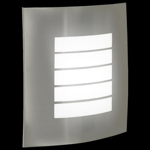 Moderne Außenwandleuchte Silber Edelstahl