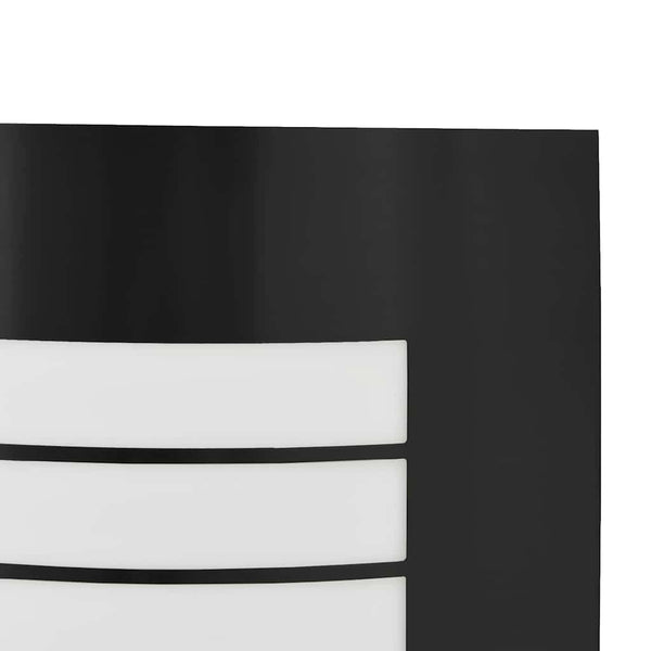 Schwarze Edelstahl Außenwandleuchte