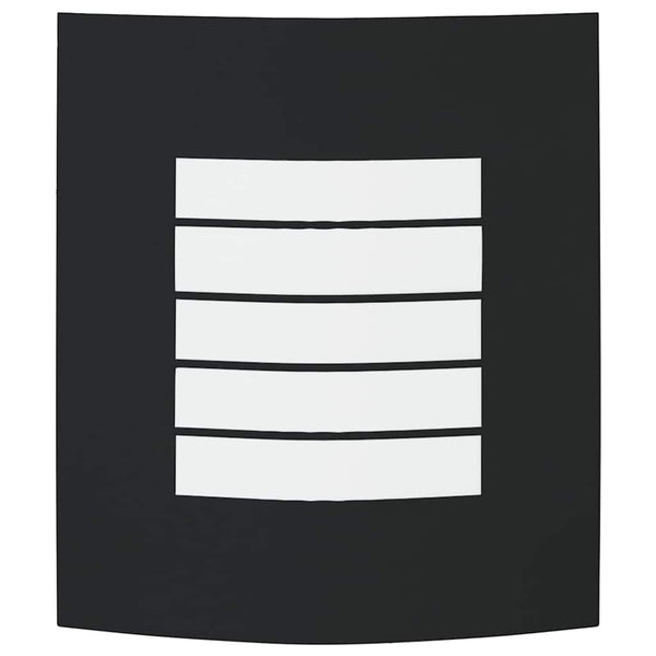 Schwarze Edelstahl Außenwandleuchte