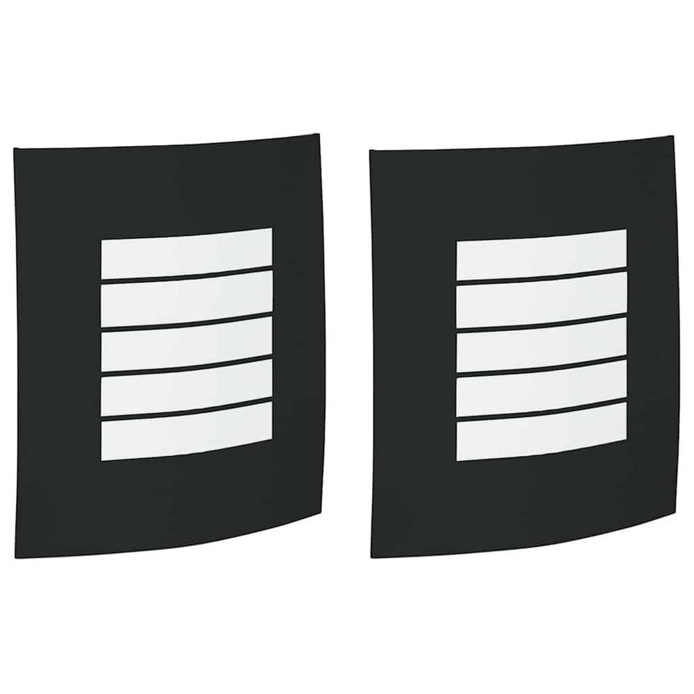 Schwarze Außenwandleuchte, 2er-Set