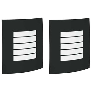 Schwarze Außenwandleuchte, 2er-Set