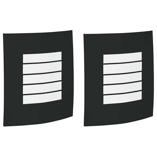 Schwarze Außenwandleuchte, 2er-Set