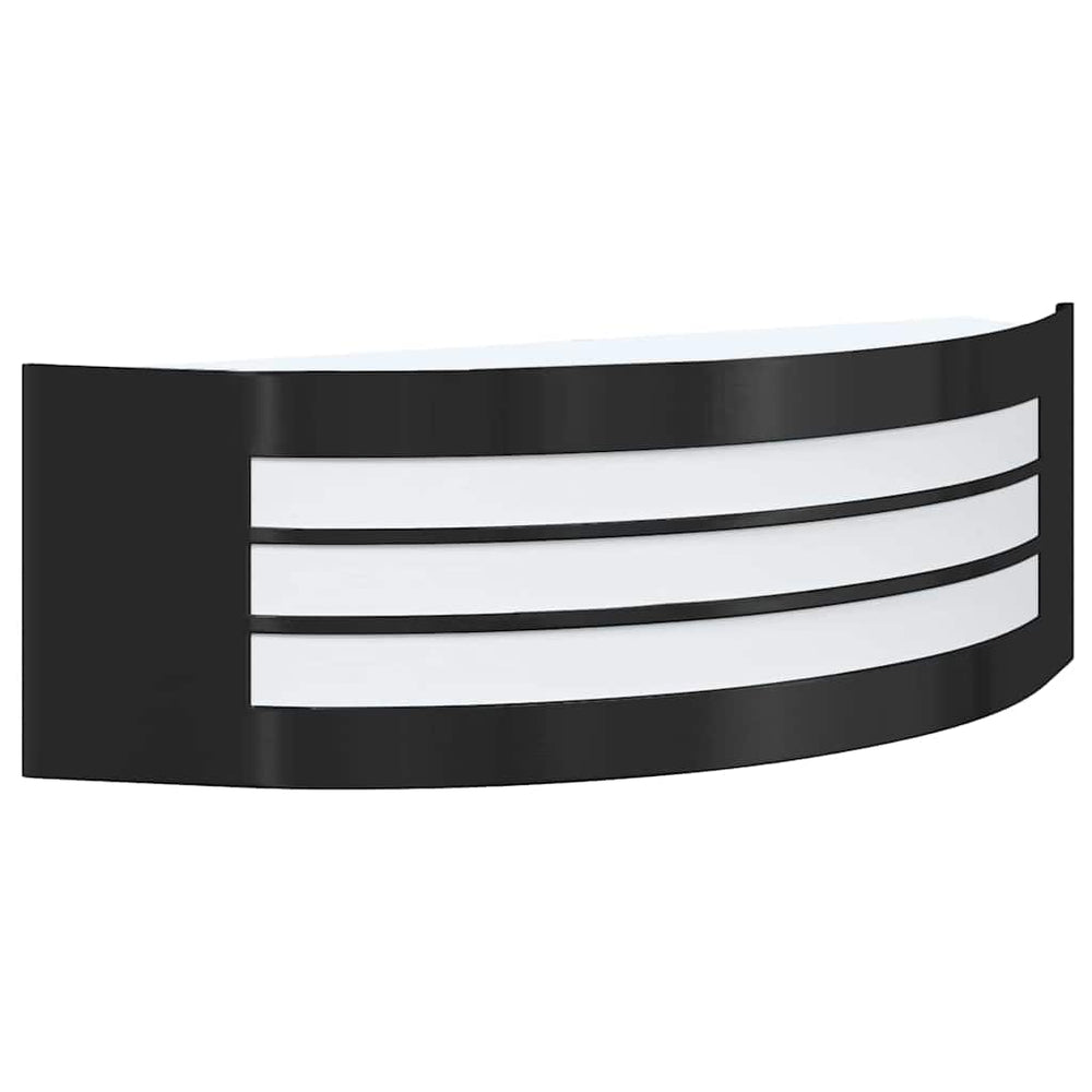 Schwarze Edelstahl Außenwandleuchte