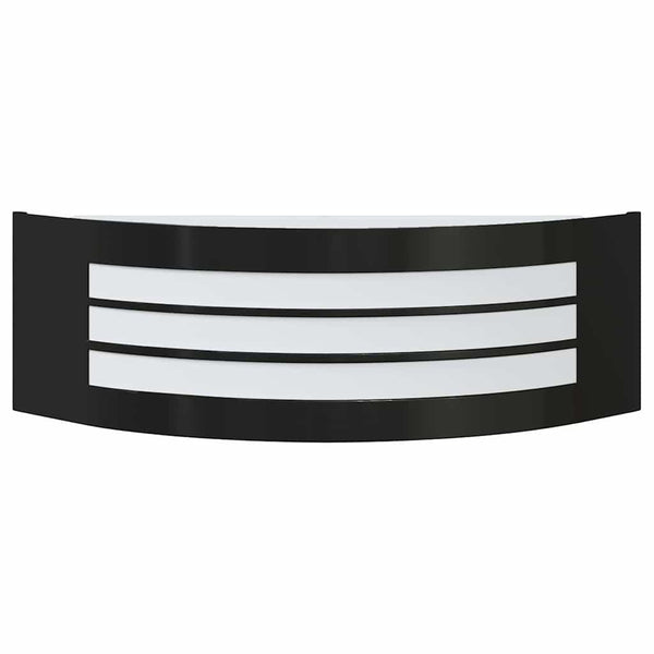 Schwarze Edelstahl Außenwandleuchte