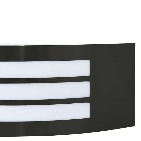 Außenwandleuchte, 2er-Set, Schwarz, 32 cm