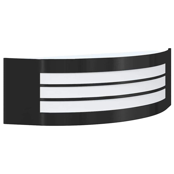 Außenwandleuchte, 2er-Set, Schwarz, 32 cm