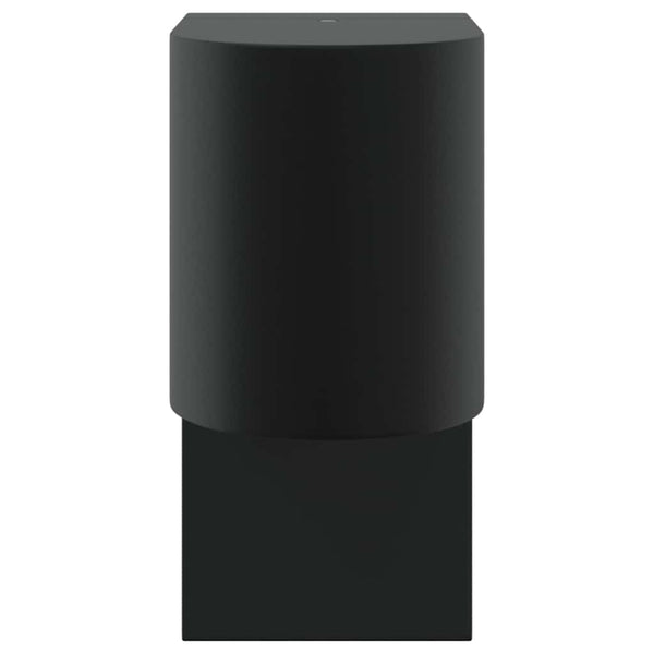 Schwarze Edelstahl Außenwandleuchte 12x7x15cm