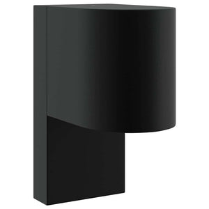 Außenwandleuchte Schwarz Edelstahl 2er-Set