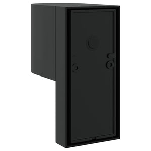 Außenwandleuchte Schwarz Edelstahl 2er-Set