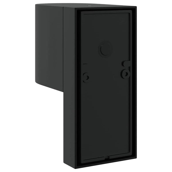 Außenwandleuchte Schwarz Edelstahl 2er-Set