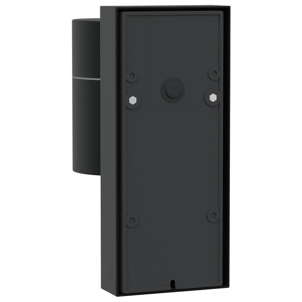 Schwarze Edelstahl Außenwandleuchte