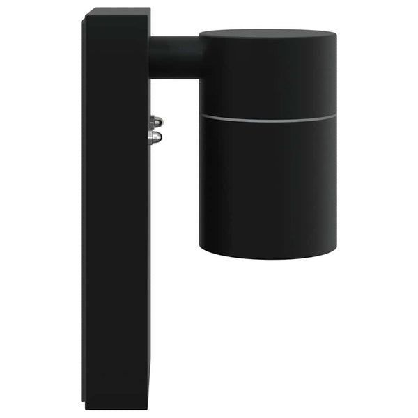Schwarze Edelstahl Außenwandleuchte
