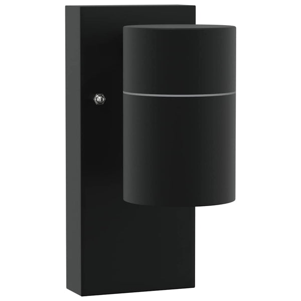 Schwarze Außenwandleuchte, 2er-Set