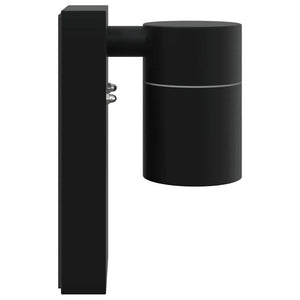 Schwarze Außenwandleuchte, 2er-Set