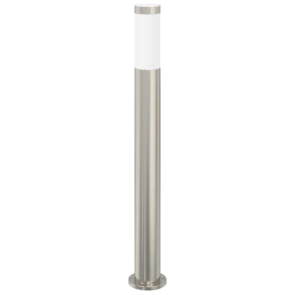 Edelstahl Pollerleuchten 3er Set 80cm