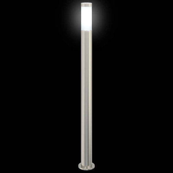 Edelstahl Pollerleuchten 3er Set 110cm IP44