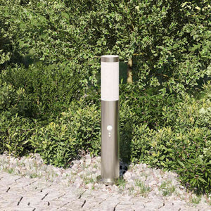 Edelstahl Pollerleuchte mit Sensor 50cm