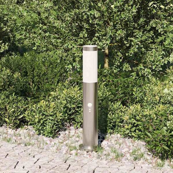 Edelstahl Pollerleuchte mit Sensor 50cm