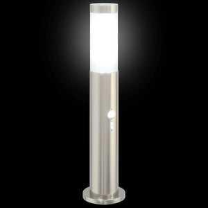 Edelstahl Pollerleuchte mit Sensor 50cm