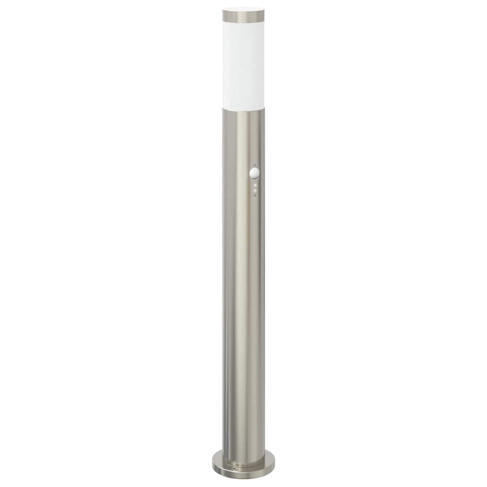 Pollerleuchte mit Sensor, 80cm, Edelstahl