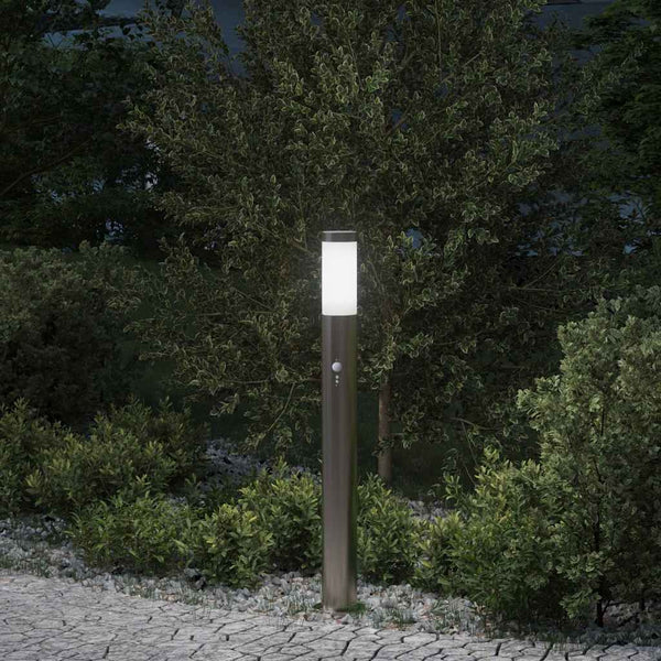 Pollerleuchte mit Sensor, 80cm, Edelstahl