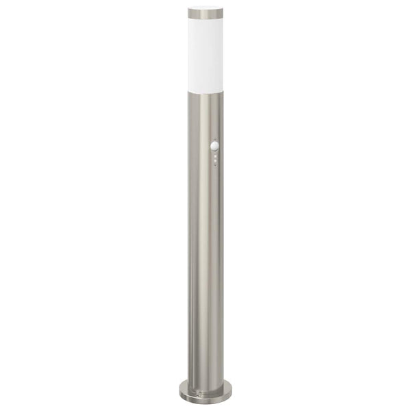 Pollerleuchten mit Sensor 3er Set Edelstahl 80cm
