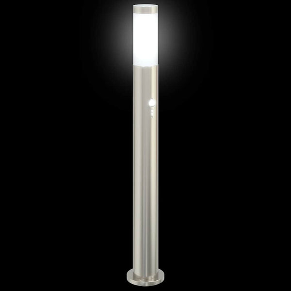Pollerleuchten mit Sensor 3er Set Edelstahl 80cm