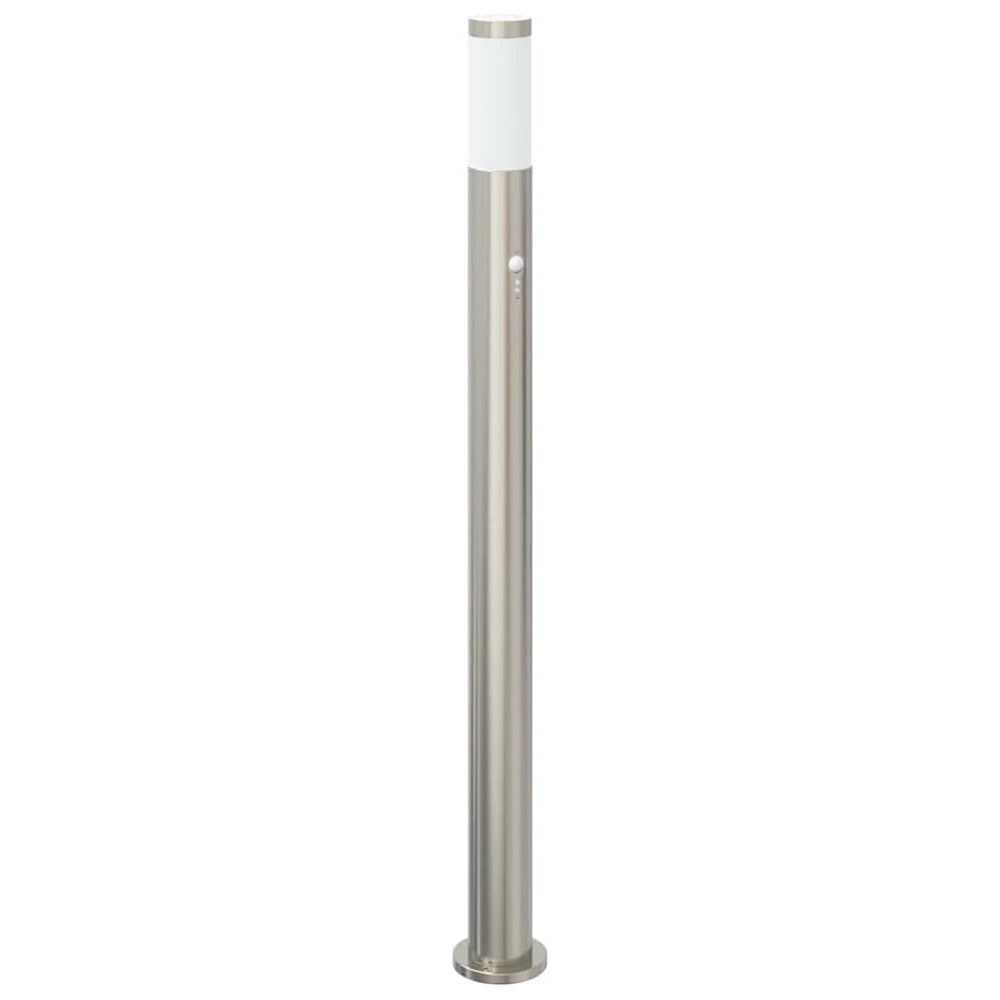 Edelstahl Pollerleuchte mit Sensor, 110cm