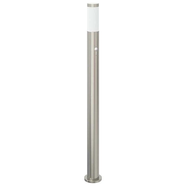 vidaXL Borne lumineuse avec capteur 110 cm acier inoxydable IP44
