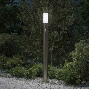 vidaXL Borne lumineuse avec capteur 110 cm acier inoxydable IP44