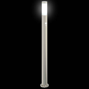Edelstahl Pollerleuchten mit Sensor, 3er Set
