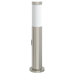 Edelstahl Pollerleuchte mit Steckdose - 50cm