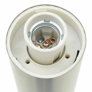 Edelstahl Pollerleuchten mit Steckdose, 3er Set