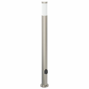 Edelstahl Pollerleuchte mit Steckdose 110cm