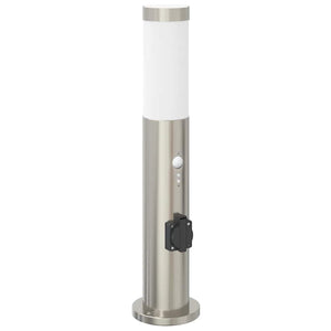 Pollerleuchte mit Sensor & Steckdose 50cm
