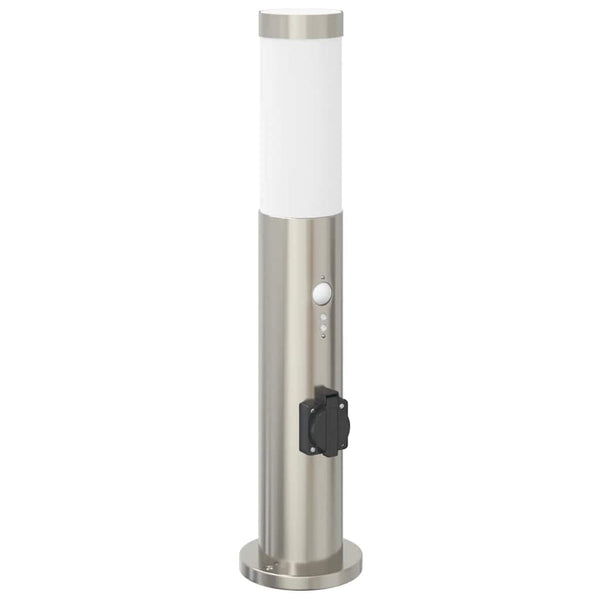 Pollerleuchte mit Sensor & Steckdose 50cm