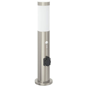 Pollerleuchten mit Sensor & Steckdose, 3er Set
