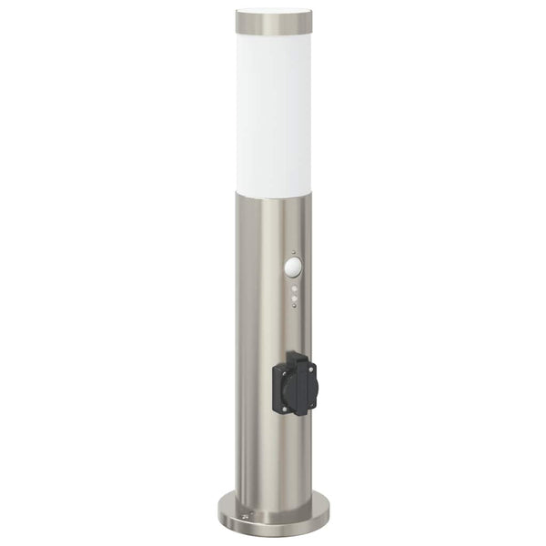 Pollerleuchten mit Sensor & Steckdose, 3er Set