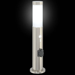 Pollerleuchten mit Sensor & Steckdose, 3er Set