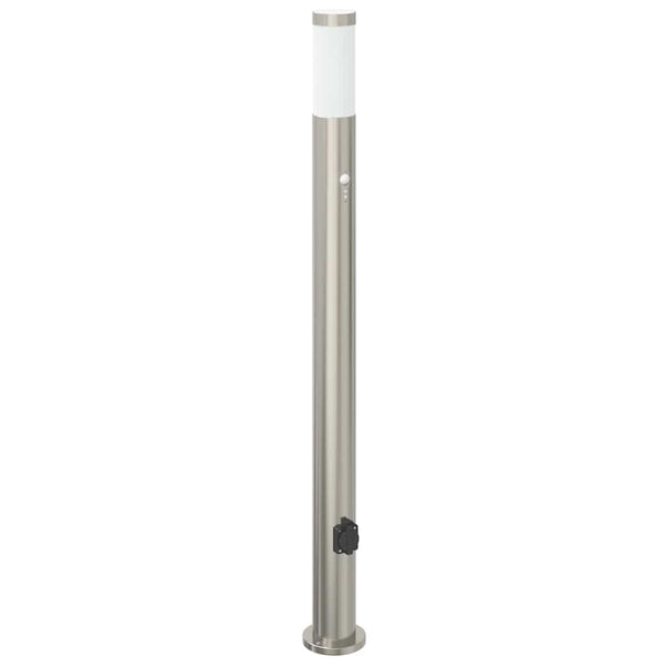 Pollerleuchten mit Sensor & Steckdose, 3er Set