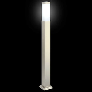 Edelstahl Pollerleuchten 3er Set 80cm