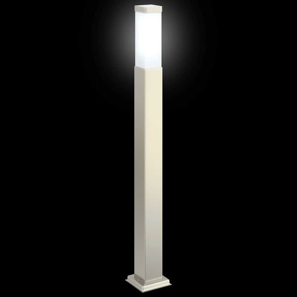 Edelstahl Pollerleuchten 3er Set 80cm